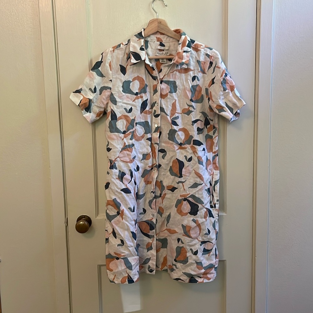 Rachel Zoe 100% Linen Dress with Pockets